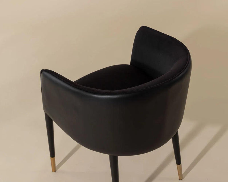 Asher Leather Upholstered Dining Armchair