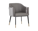 Carter Leather Upholstered Dining Armchair