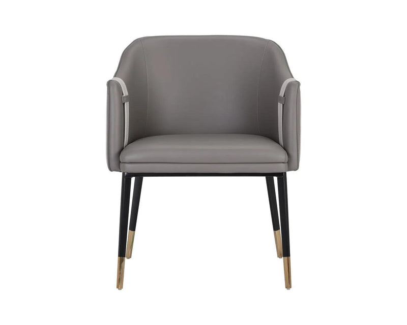 Carter Leather Upholstered Dining Armchair