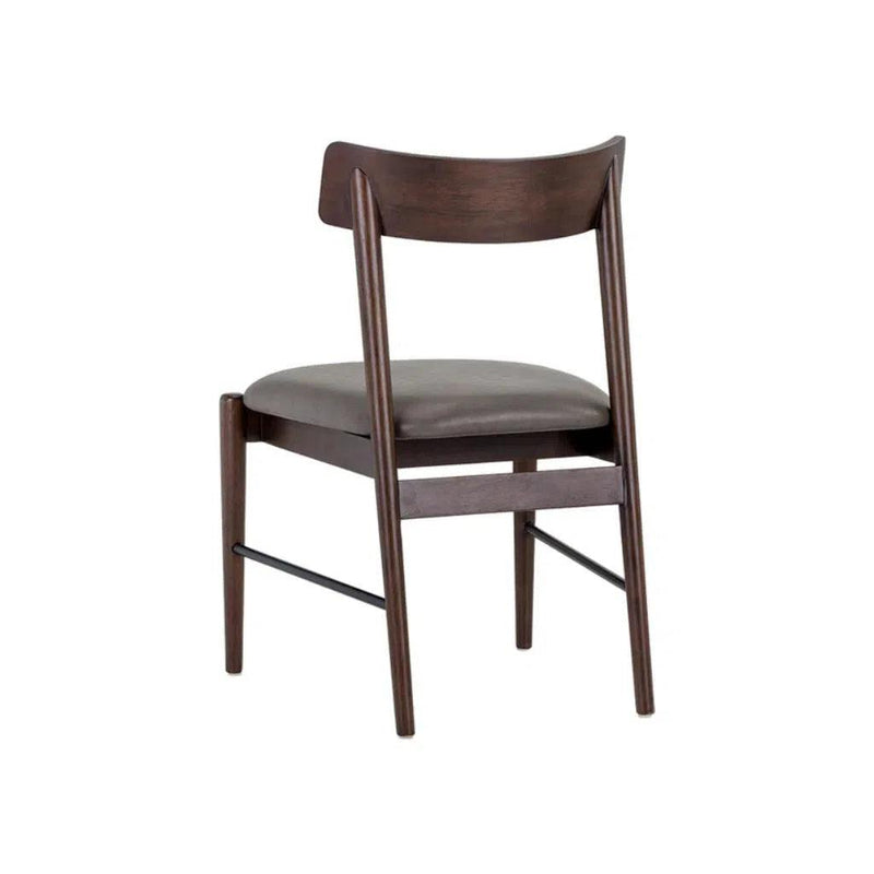 Madison Leather Upholstered Armless Dining Chair (Set Of 2)