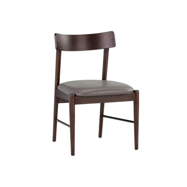 Madison Leather Upholstered Armless Dining Chair (Set Of 2)