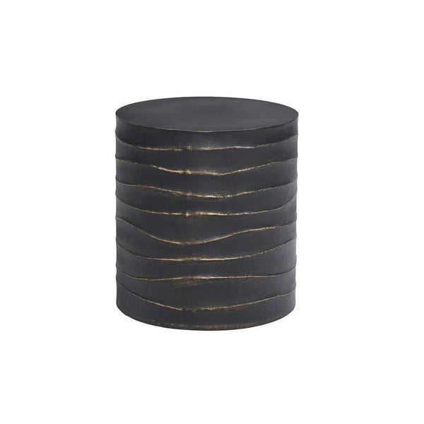 Corey Concrete Outdoor Round End Table