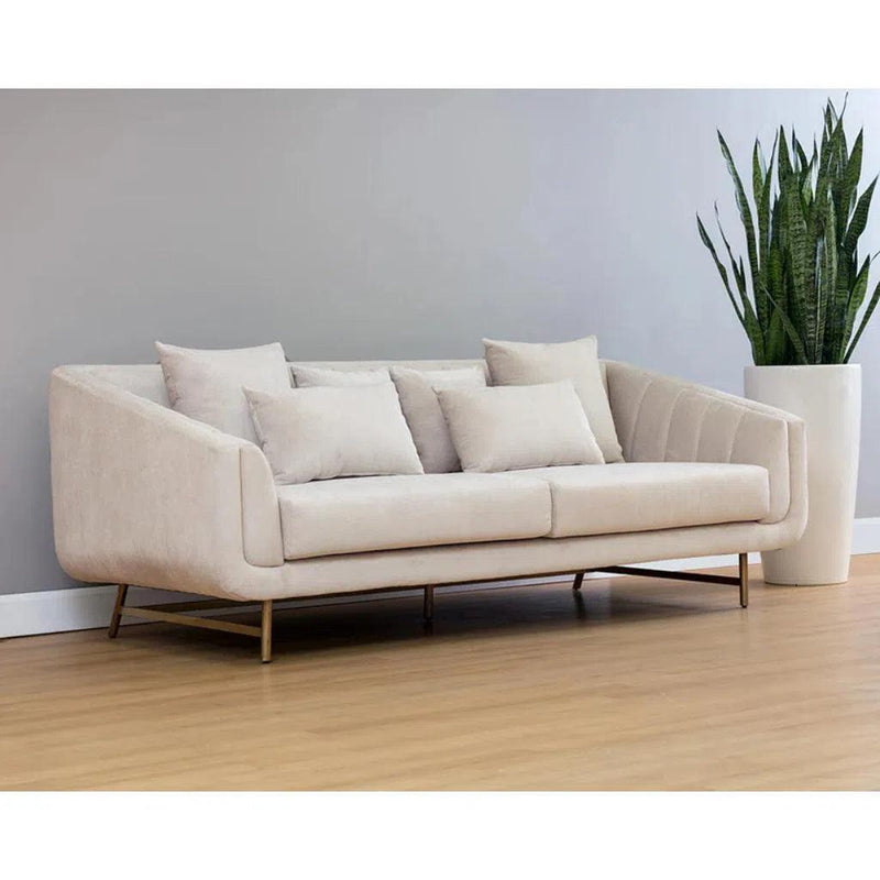 Veera Fabric Upholstered Luxurious Sofa