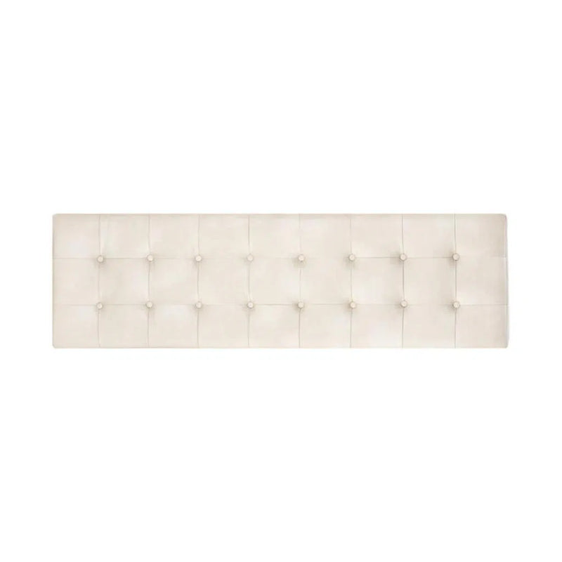 Kenji Leather Upholstered Small Backless Bench