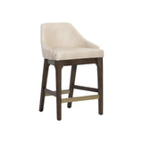 Kace Leather Upholstered Counter Stool