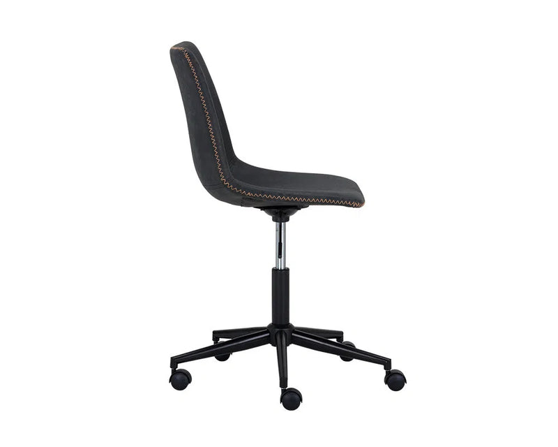 Cal Leather Upholstered Armless Office Chair