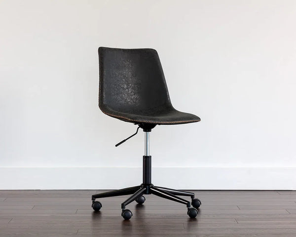 Cal Leather Upholstered Armless Office Chair