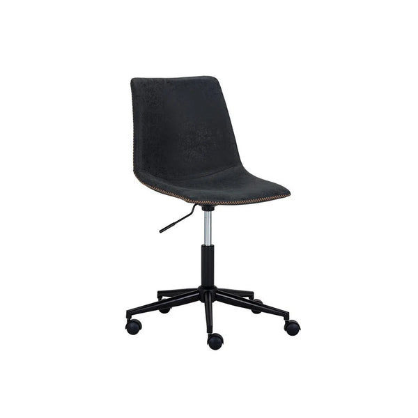 Cal Leather Upholstered Armless Office Chair