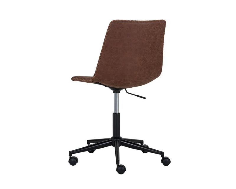 Cal Leather Upholstered Armless Office Chair