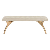 Taylen Leather Upholstered Backless Bench