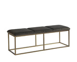 Alley Fabric Upholstered Backless Bench