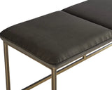 Alley Fabric Upholstered Backless Bench