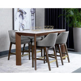 Kace Leather Upholstered Counter Stool