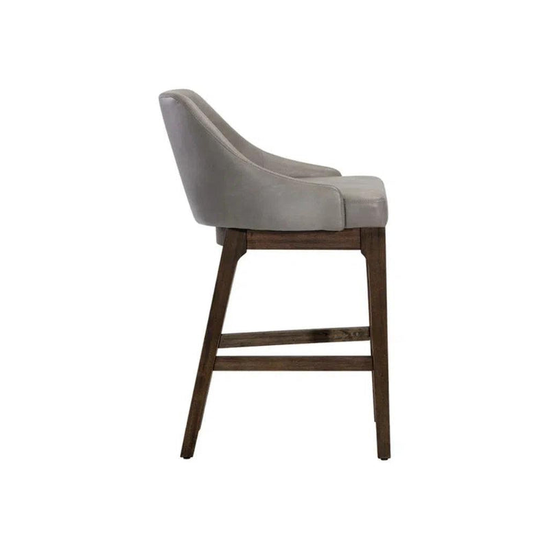 Kace Leather Upholstered Counter Stool