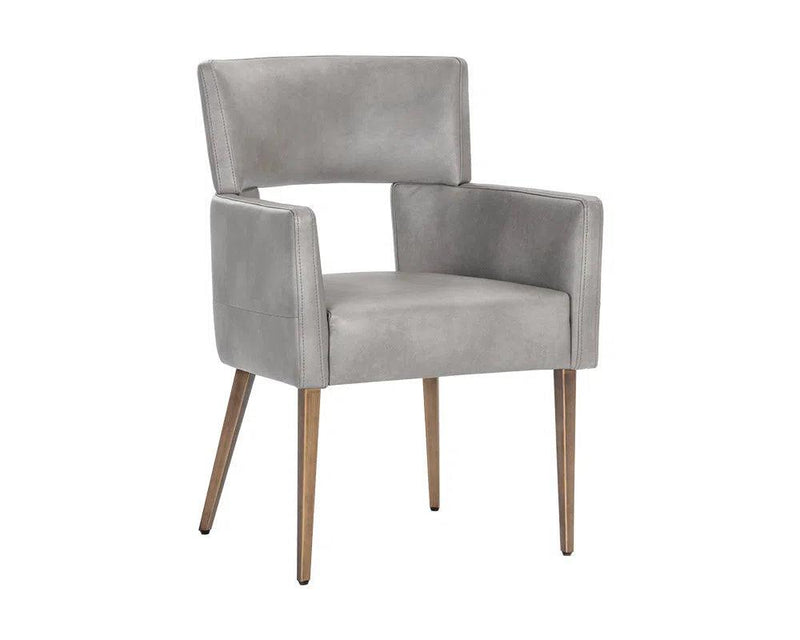 Amerie Leather Upholstered Dining Armchair