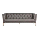 Westin Leather Upholstered Classic Sofa