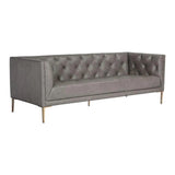 Westin Leather Upholstered Classic Sofa