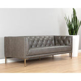 Westin Leather Upholstered Classic Sofa