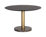 Monaco Wood Toppen Round Dining Table