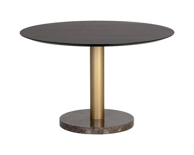 Monaco Wood Toppen Round Dining Table