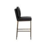 Paige Leather Upholstered Comfortable Barstool