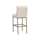 Paige Leather Upholstered Comfortable Barstool