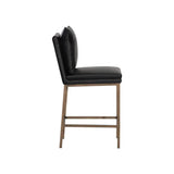 Paige Leather Upholstered Comfortable Counter Stool