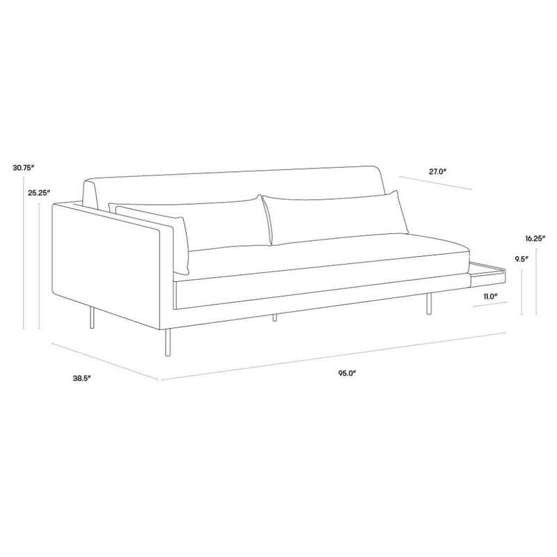 Kalani Fabric Upholstered Sofa