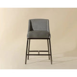 Dalary Leather Upholstered Counter Stool