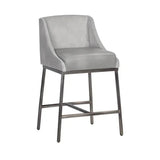 Dalary Leather Upholstered Counter Stool