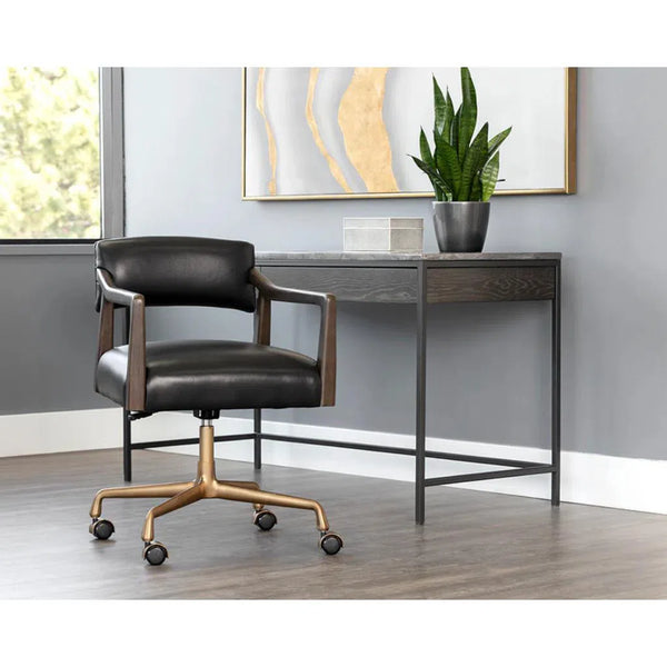 Keagan Leather Upholstered Office Chair