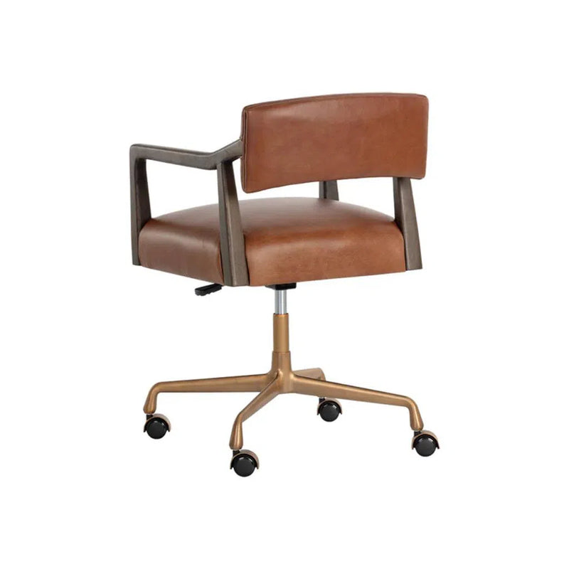 Keagan Leather Upholstered Office Chair