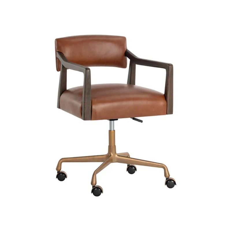 Keagan Leather Upholstered Office Chair