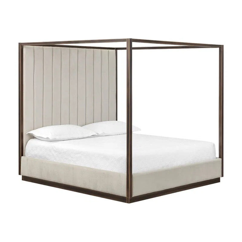 Casette Canopy Bed King Modern Design Stain Resistant