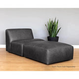 Watson Leather Upholstered Rectangular Modular Ottoman