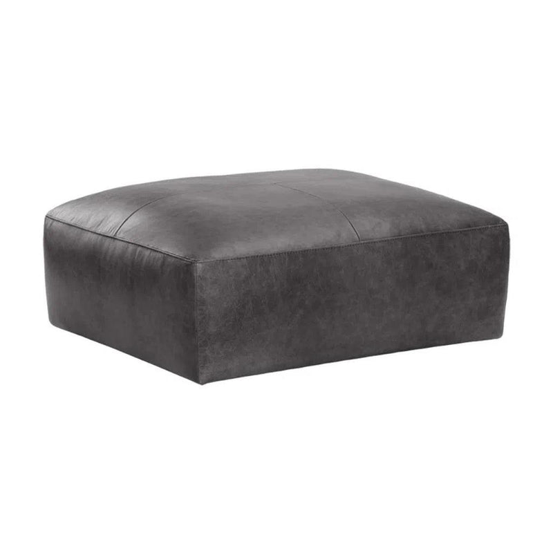 Watson Leather Upholstered Rectangular Modular Ottoman