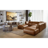 Watson Leather Upholstered Rectangular Modular Ottoman