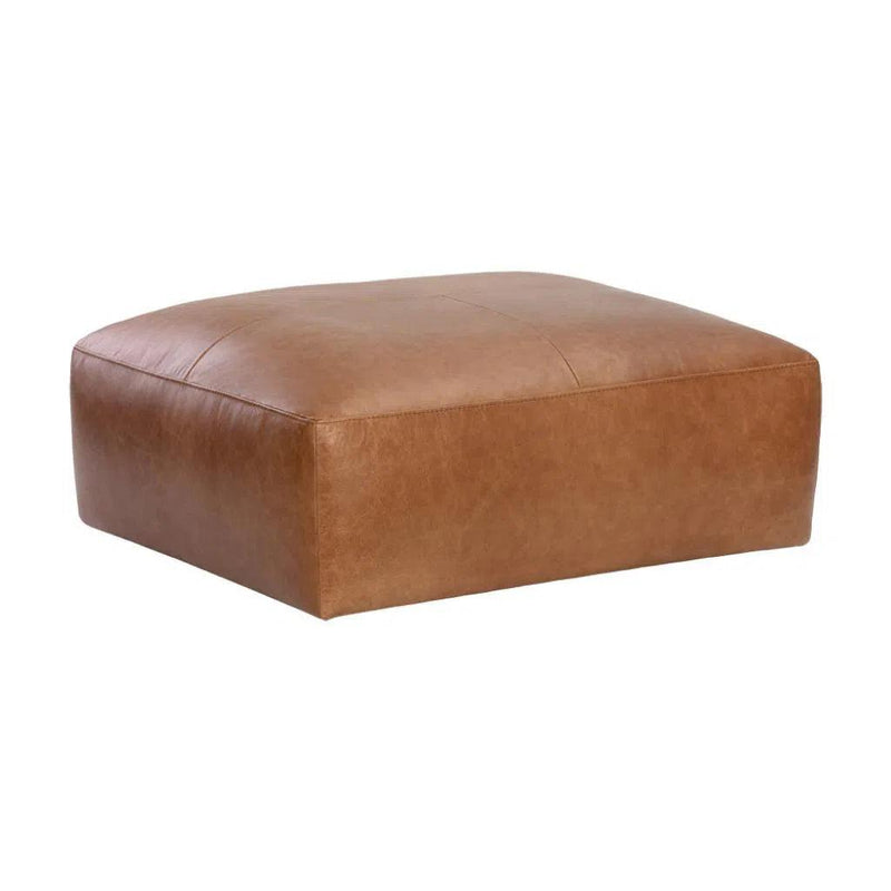 Watson Leather Upholstered Rectangular Modular Ottoman