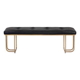 Maverick Leather Upholstered Stylish Backless Bench