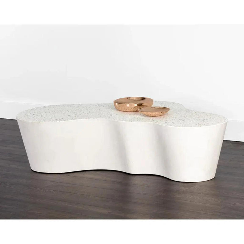 Ava Concrete Outdoor Geometric Coffee Table