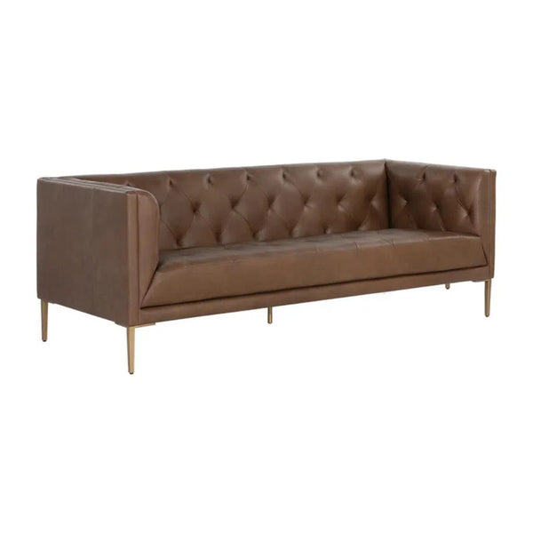 Westin Leather Upholstered Classic Sofa