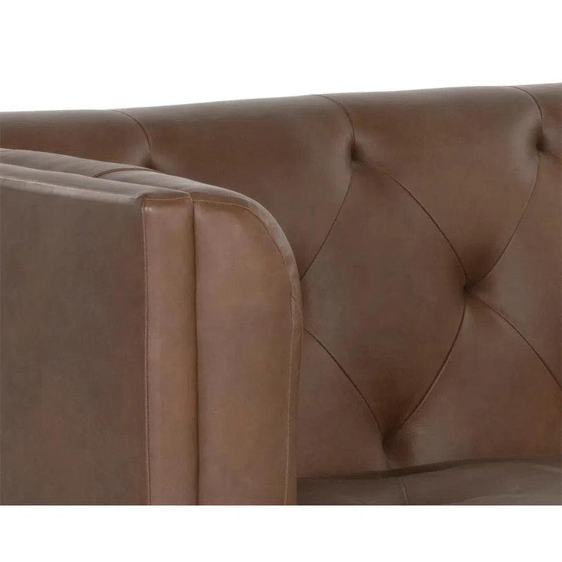 Westin Leather Upholstered Classic Sofa