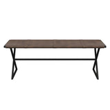 Elon Stylish Leather Upholstered Backless Bench