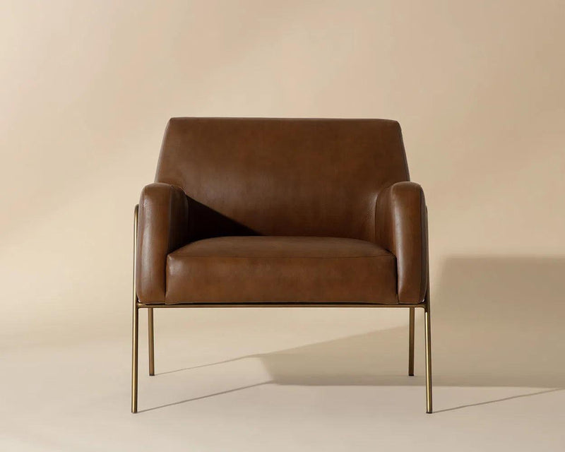 Cybil Leather Upholstered Stylish Lounge Chair