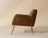 Cybil Leather Upholstered Stylish Lounge Chair