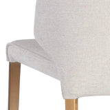 Zayden Dining Chair Belfast Oatmeal With Gold Legs