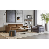 Kiara Steel Framed Marble Coffee Table