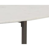 Kiara Steel Framed Marble Coffee Table