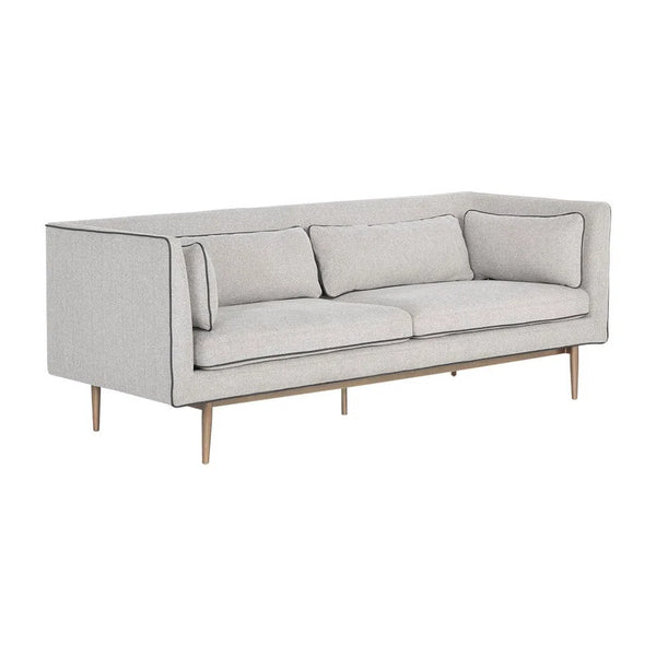 Batavia Leather Upholstered Bold Sofa