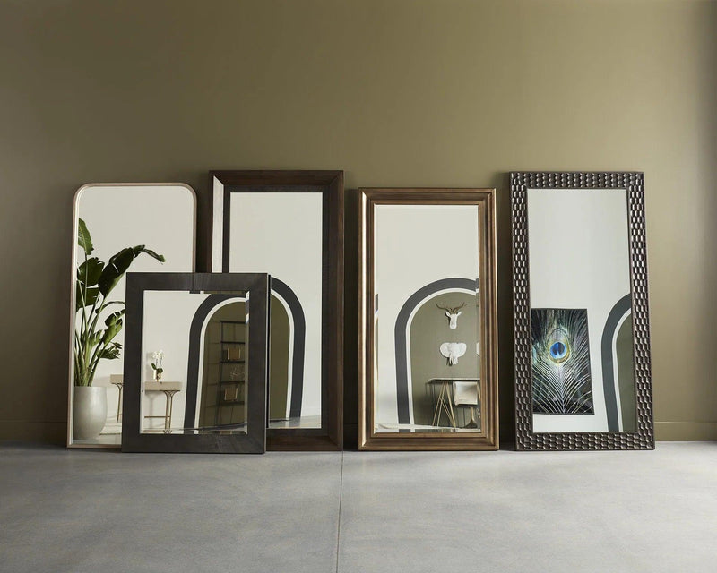 Calabasas Iron Framed Floor Mirror